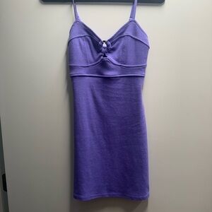 Purple Spaghetti Strap Dress
